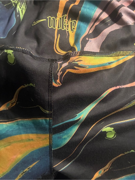 Nike Pants - Nike One Luxe Dri-FIT 7/8 Leggings Plus Size 2X Neon Aurora Marble Swirl